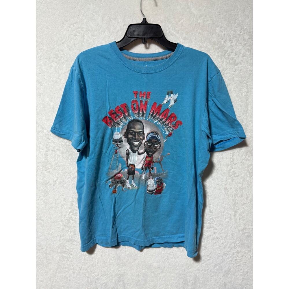 Air Jordan Spike Lee Best On Mars Blue Shirt Size L